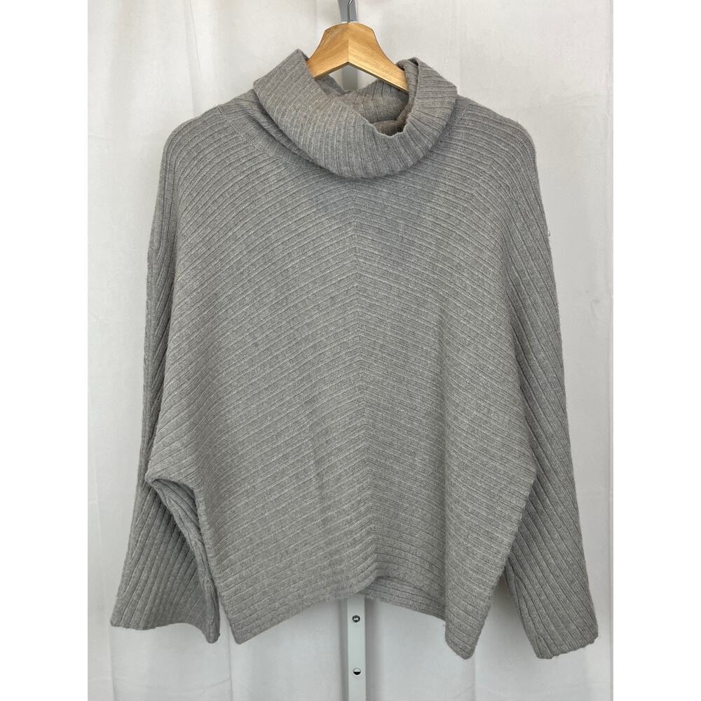 MOTH Anthropologie Tisbury Cowl Sweater Dolman Long Sleeve Pullover Gray Size S - Picture 10 of 10